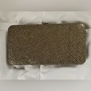 Gold Glitter Hinged wallet